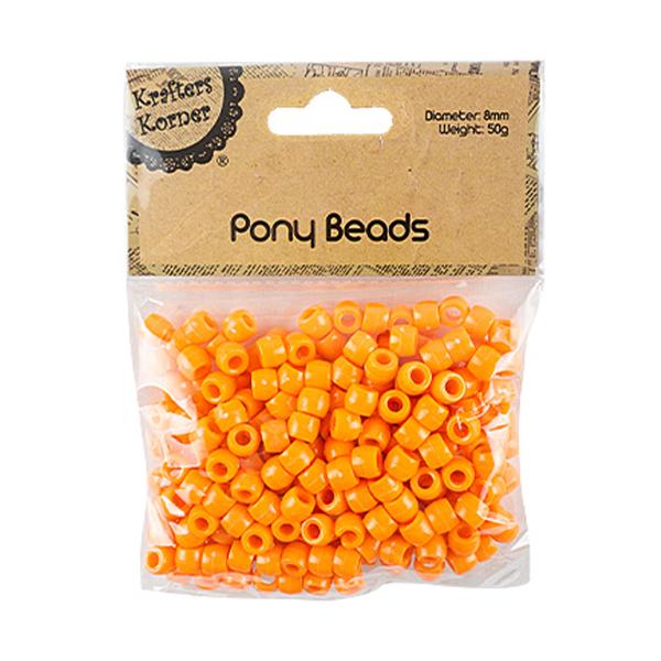 Pony Beads 50gm Yellow KK
